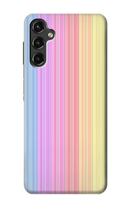 W3849 Colorful Vertical Colors Hülle Schutzhülle Taschen und Leder Flip für Samsung Galaxy A14 5G