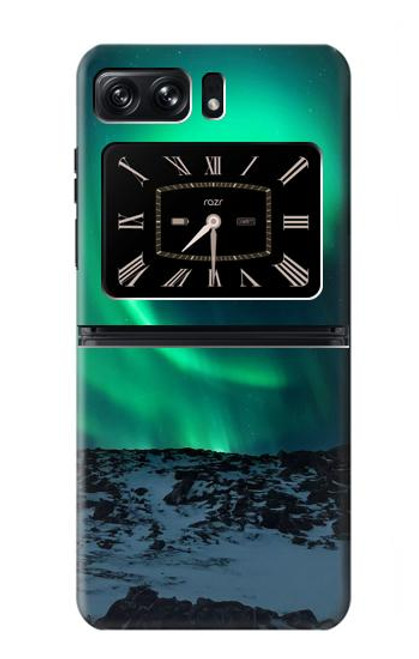 W3667 Aurora Northern Light Hülle Schutzhülle Taschen und Leder Flip für Motorola Moto Razr 2022