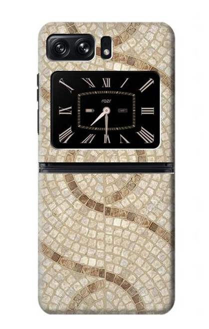 W3703 Mosaic Tiles Hülle Schutzhülle Taschen und Leder Flip für Motorola Moto Razr 2022
