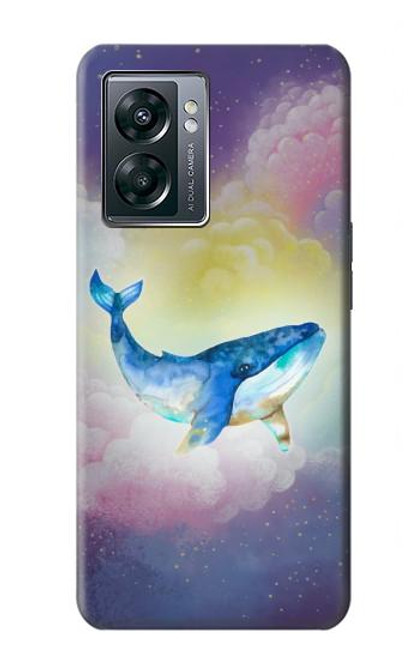 W3802 Dream Whale Pastel Fantasy Hülle Schutzhülle Taschen und Leder Flip für OnePlus Nord N300