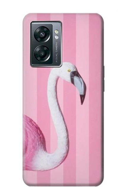 W3805 Flamingo Pink Pastel Hülle Schutzhülle Taschen und Leder Flip für OnePlus Nord N300