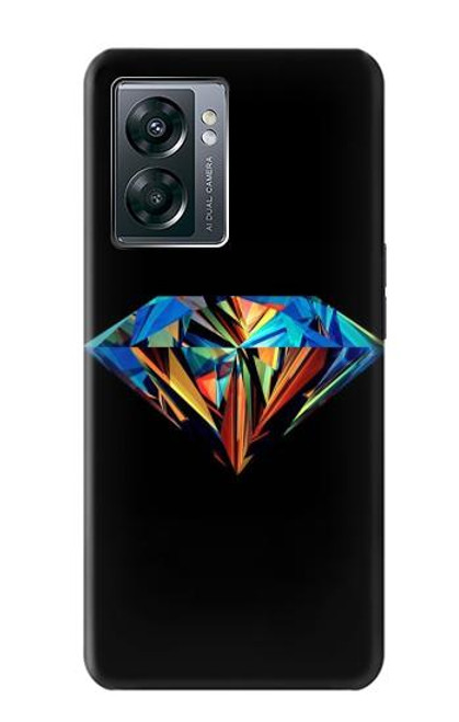 W3842 Abstract Colorful Diamond Hülle Schutzhülle Taschen und Leder Flip für OnePlus Nord N300