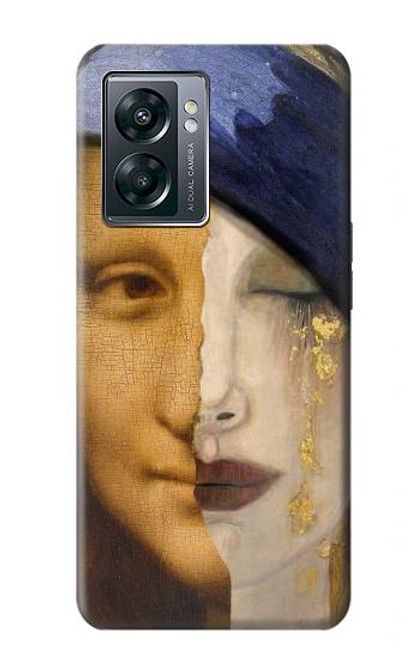 W3853 Mona Lisa Gustav Klimt Vermeer Hülle Schutzhülle Taschen und Leder Flip für OnePlus Nord N300