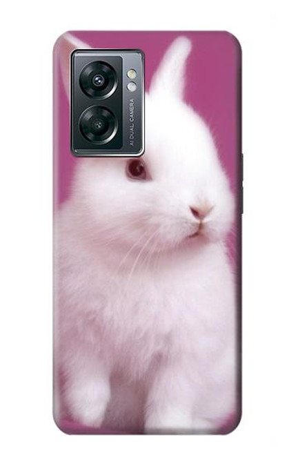 W3870 Cute Baby Bunny Hülle Schutzhülle Taschen und Leder Flip für OnePlus Nord N300