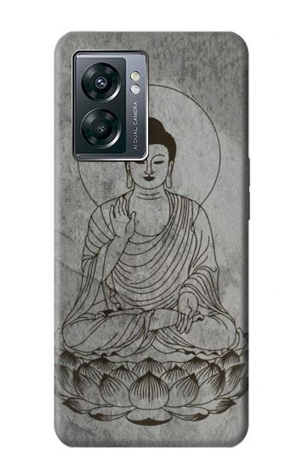 W3873 Buddha Line Art Hülle Schutzhülle Taschen und Leder Flip für OnePlus Nord N300