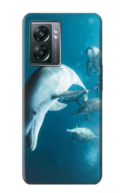 W3878 Dolphin Hülle Schutzhülle Taschen und Leder Flip für OnePlus Nord N300