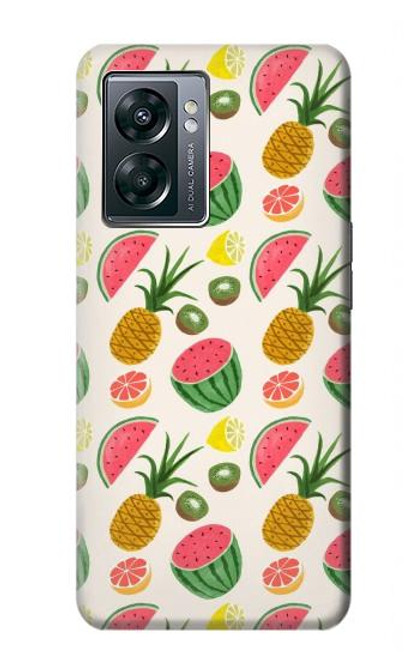 W3883 Fruit Pattern Hülle Schutzhülle Taschen und Leder Flip für OnePlus Nord N300