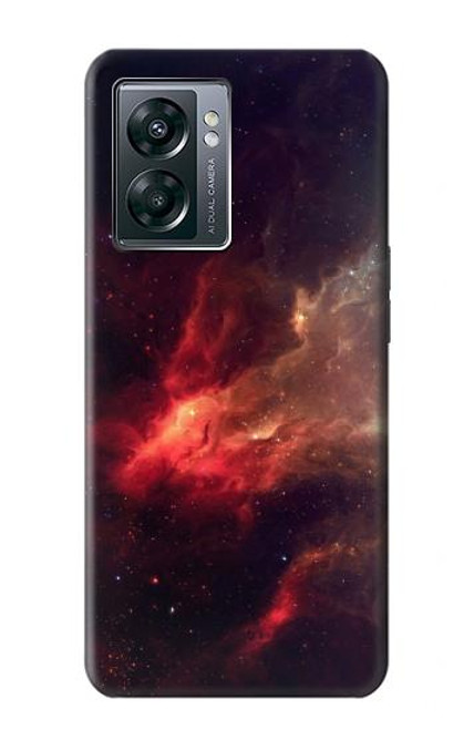 W3897 Red Nebula Space Hülle Schutzhülle Taschen und Leder Flip für OnePlus Nord N300