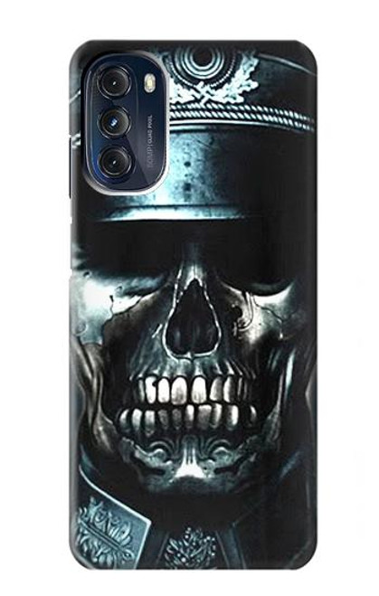 W0754 Skull Soldier Zombie Hülle Schutzhülle Taschen und Leder Flip für Motorola Moto G 5G (2023)