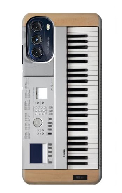 W0891 Keyboard Digital Piano Hülle Schutzhülle Taschen und Leder Flip für Motorola Moto G 5G (2023)