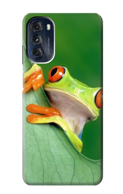 W1047 Little Frog Hülle Schutzhülle Taschen und Leder Flip für Motorola Moto G 5G (2023)
