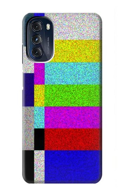 W2871 Noise Signal TV Hülle Schutzhülle Taschen und Leder Flip für Motorola Moto G 5G (2023)