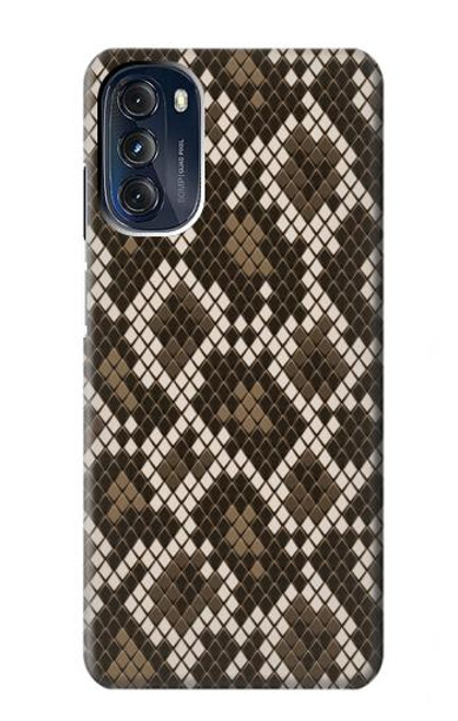 W3389 Seamless Snake Skin Pattern Graphic Hülle Schutzhülle Taschen und Leder Flip für Motorola Moto G 5G (2023)