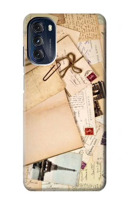 W3397 Postcards Memories Hülle Schutzhülle Taschen und Leder Flip für Motorola Moto G 5G (2023)