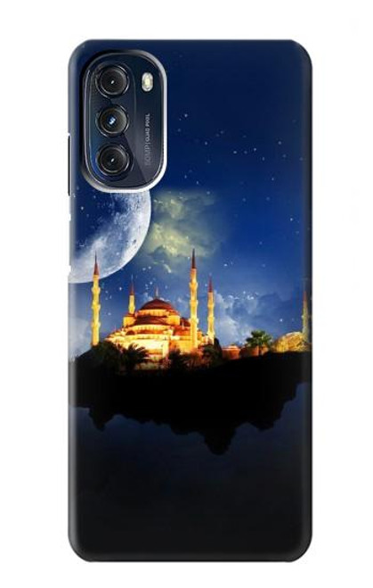 W3506 Islamic Ramadan Hülle Schutzhülle Taschen und Leder Flip für Motorola Moto G 5G (2023)