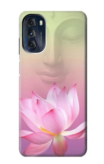 W3511 Lotus flower Buddhism Hülle Schutzhülle Taschen und Leder Flip für Motorola Moto G 5G (2023)