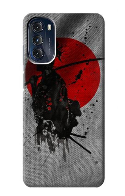 W3517 Japan Flag Samurai Hülle Schutzhülle Taschen und Leder Flip für Motorola Moto G 5G (2023)