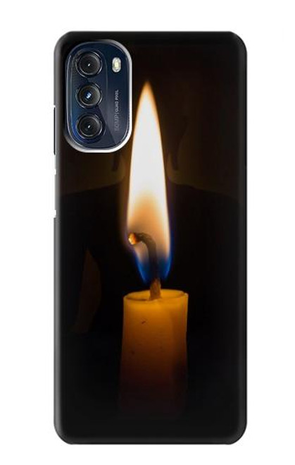 W3530 Buddha Candle Burning Hülle Schutzhülle Taschen und Leder Flip für Motorola Moto G 5G (2023)
