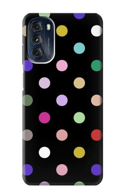 W3532 Colorful Polka Dot Hülle Schutzhülle Taschen und Leder Flip für Motorola Moto G 5G (2023)