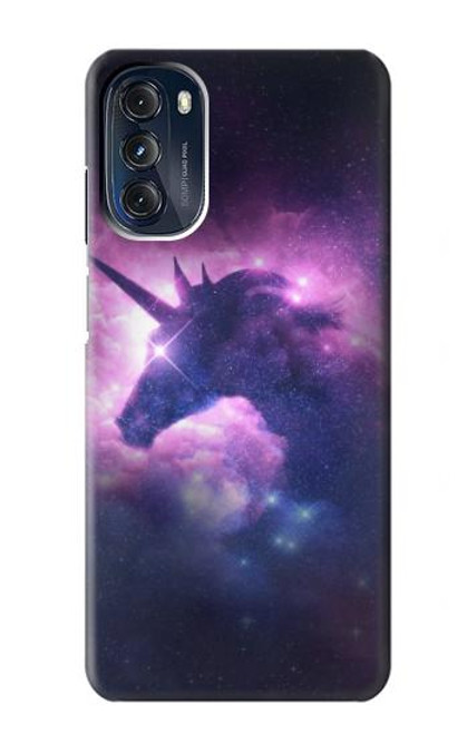 W3538 Unicorn Galaxy Hülle Schutzhülle Taschen und Leder Flip für Motorola Moto G 5G (2023)