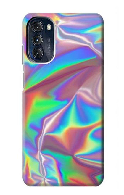 W3597 Holographic Photo Printed Hülle Schutzhülle Taschen und Leder Flip für Motorola Moto G 5G (2023)