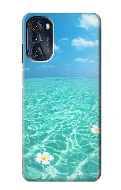 W3720 Summer Ocean Beach Hülle Schutzhülle Taschen und Leder Flip für Motorola Moto G 5G (2023)