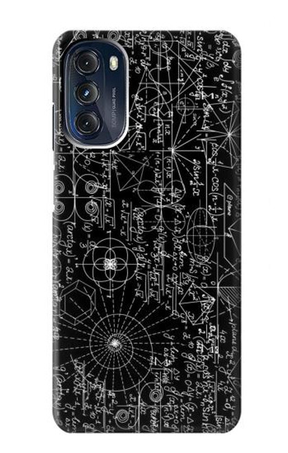 W3808 Mathematics Blackboard Hülle Schutzhülle Taschen und Leder Flip für Motorola Moto G 5G (2023)