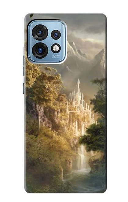 W0408 Fantasy Art Hülle Schutzhülle Taschen und Leder Flip für Motorola Edge+ (2023), X40, X40 Pro, Edge 40 Pro