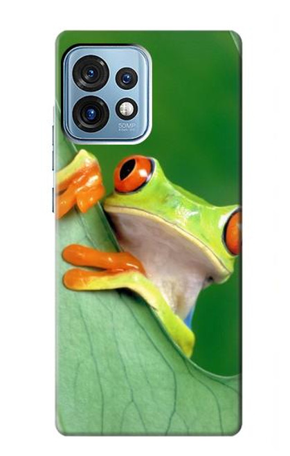 W1047 Little Frog Hülle Schutzhülle Taschen und Leder Flip für Motorola Edge+ (2023), X40, X40 Pro, Edge 40 Pro
