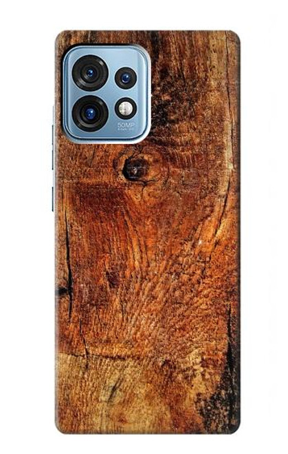 W1140 Wood Skin Graphic Hülle Schutzhülle Taschen und Leder Flip für Motorola Edge+ (2023), X40, X40 Pro, Edge 40 Pro