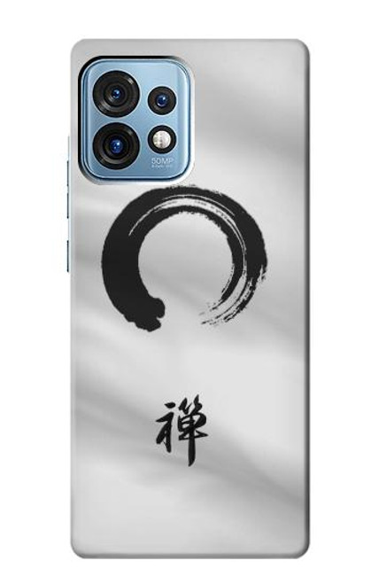 W2398 Zen Buddhism Symbol Hülle Schutzhülle Taschen und Leder Flip für Motorola Edge+ (2023), X40, X40 Pro, Edge 40 Pro