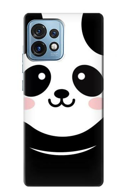 W2662 Cute Panda Cartoon Hülle Schutzhülle Taschen und Leder Flip für Motorola Edge+ (2023), X40, X40 Pro, Edge 40 Pro