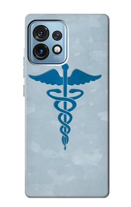 W2815 Medical Symbol Hülle Schutzhülle Taschen und Leder Flip für Motorola Edge+ (2023), X40, X40 Pro, Edge 40 Pro