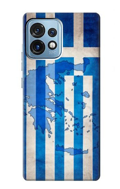 W2970 Greece Football Soccer Hülle Schutzhülle Taschen und Leder Flip für Motorola Edge+ (2023), X40, X40 Pro, Edge 40 Pro