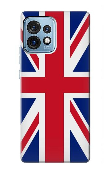 W3103 Flag of The United Kingdom Hülle Schutzhülle Taschen und Leder Flip für Motorola Edge+ (2023), X40, X40 Pro, Edge 40 Pro