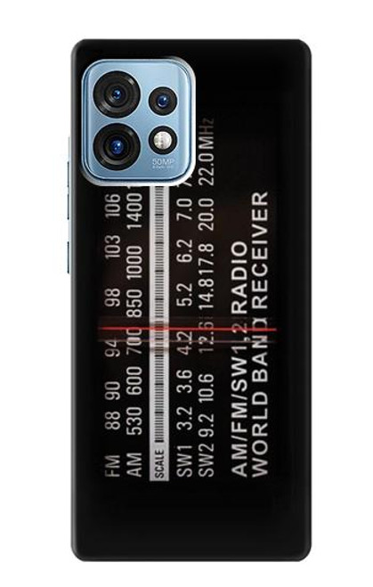 W3242 Analog Radio Tuning Hülle Schutzhülle Taschen und Leder Flip für Motorola Edge+ (2023), X40, X40 Pro, Edge 40 Pro