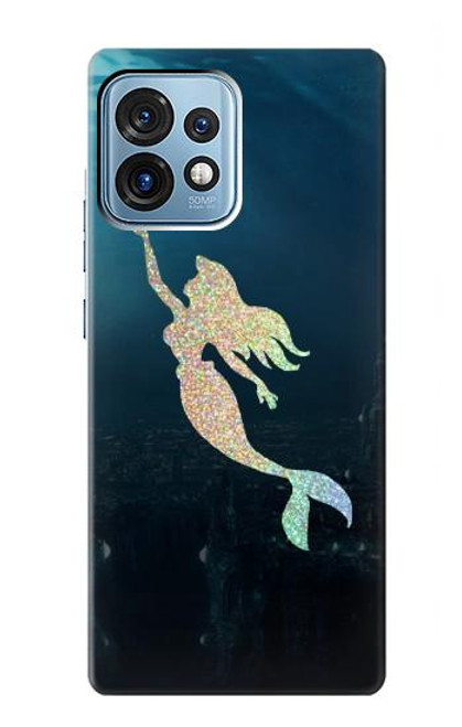 W3250 Mermaid Undersea Hülle Schutzhülle Taschen und Leder Flip für Motorola Edge+ (2023), X40, X40 Pro, Edge 40 Pro