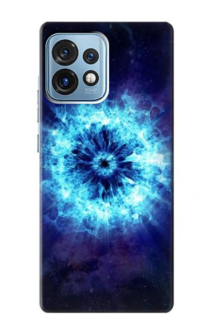 W3549 Shockwave Explosion Hülle Schutzhülle Taschen und Leder Flip für Motorola Edge+ (2023), X40, X40 Pro, Edge 40 Pro