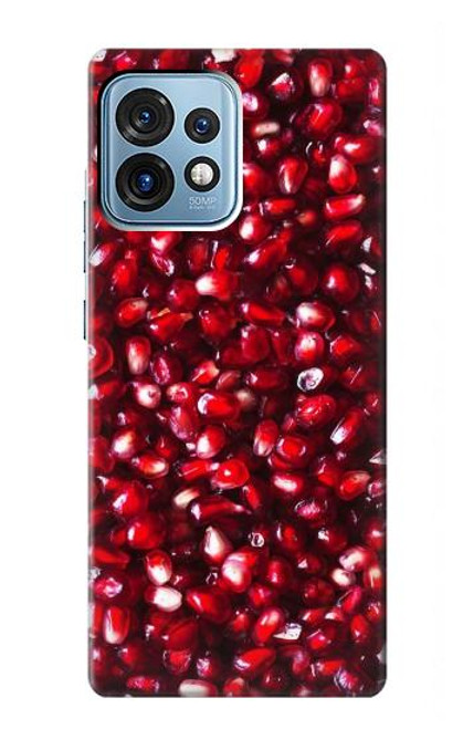 W3757 Pomegranate Hülle Schutzhülle Taschen und Leder Flip für Motorola Edge+ (2023), X40, X40 Pro, Edge 40 Pro