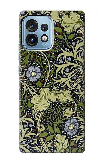 W3792 William Morris Hülle Schutzhülle Taschen und Leder Flip für Motorola Edge+ (2023), X40, X40 Pro, Edge 40 Pro