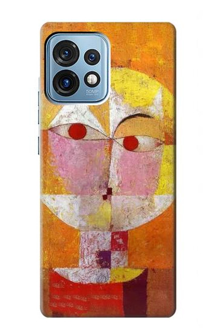 W3811 Paul Klee Senecio Man Head Hülle Schutzhülle Taschen und Leder Flip für Motorola Edge+ (2023), X40, X40 Pro, Edge 40 Pro