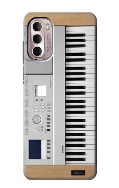 W0891 Keyboard Digital Piano Hülle Schutzhülle Taschen und Leder Flip für Motorola Moto G Stylus 4G (2022)