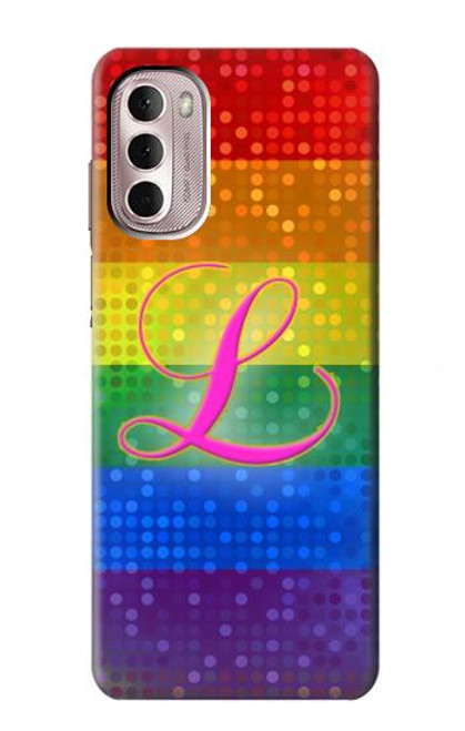 W2900 Rainbow LGBT Lesbian Pride Flag Hülle Schutzhülle Taschen und Leder Flip für Motorola Moto G Stylus 4G (2022)