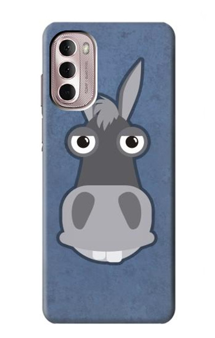 W3271 Donkey Cartoon Hülle Schutzhülle Taschen und Leder Flip für Motorola Moto G Stylus 4G (2022)