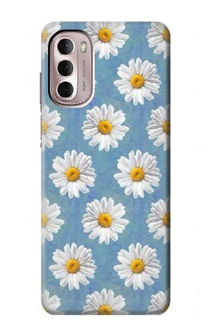 W3454 Floral Daisy Hülle Schutzhülle Taschen und Leder Flip für Motorola Moto G Stylus 4G (2022)