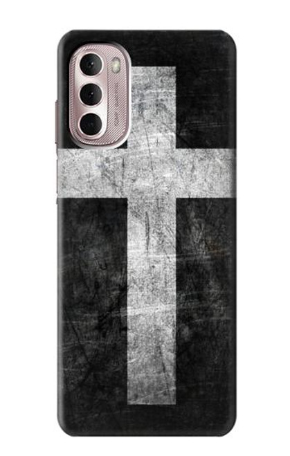 W3491 Christian Cross Hülle Schutzhülle Taschen und Leder Flip für Motorola Moto G Stylus 4G (2022)