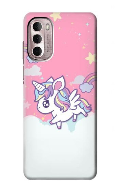 W3518 Unicorn Cartoon Hülle Schutzhülle Taschen und Leder Flip für Motorola Moto G Stylus 4G (2022)