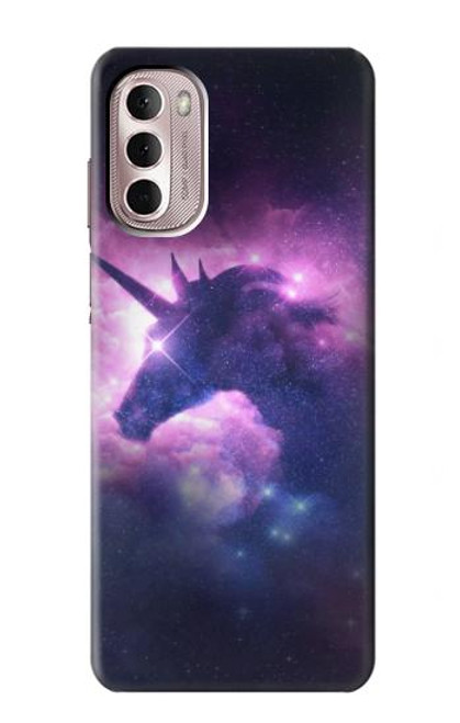 W3538 Unicorn Galaxy Hülle Schutzhülle Taschen und Leder Flip für Motorola Moto G Stylus 4G (2022)