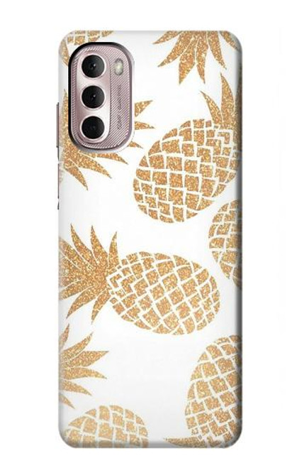 W3718 Seamless Pineapple Hülle Schutzhülle Taschen und Leder Flip für Motorola Moto G Stylus 4G (2022)