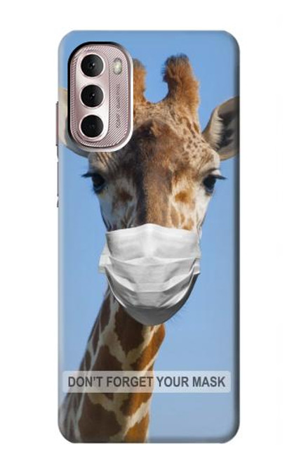 W3806 Funny Giraffe Hülle Schutzhülle Taschen und Leder Flip für Motorola Moto G Stylus 4G (2022)